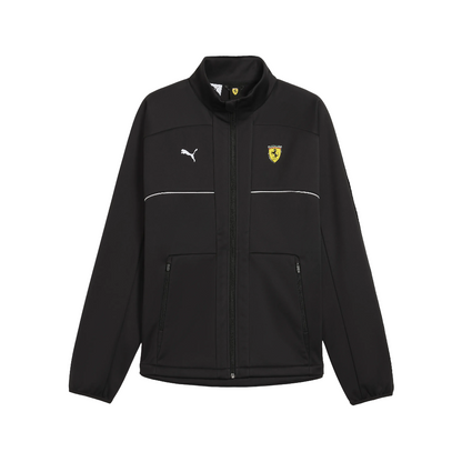 2026 Scuderia Ferrari F1 Mens Logo Softshell Jacket - Black