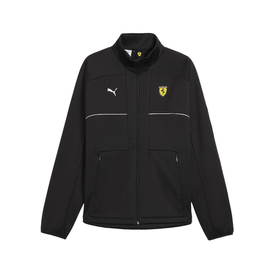 2026 Scuderia Ferrari F1 Mens Logo Softshell Jacket - Black