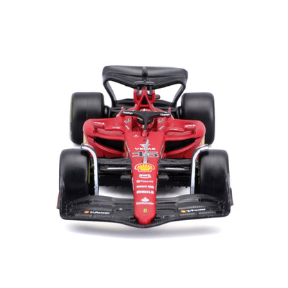 Bburago F1 2022 Ferrari F1-75 Leclerc with helmet in window box 1/43 Scale