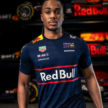 Red Bull Racing F1 Men's 2025 Team Setup T-Shirt- Navy