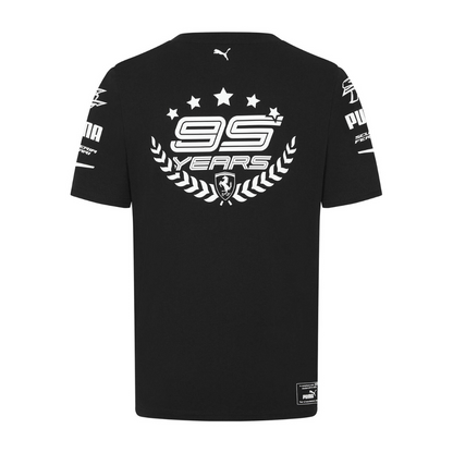 Scuderia Ferrari F1 Celebrating 95th Years T-Shirt - Black
