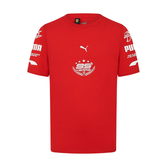 Scuderia Ferrari F1 Celebrating 95th Years T-Shirt - Red