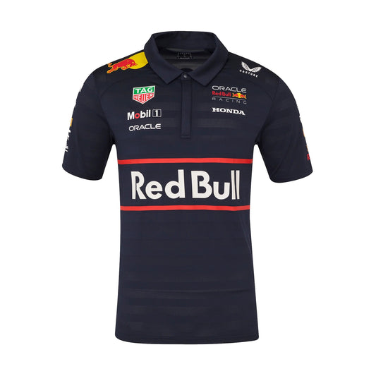 2025 Oracle Red Bull Racing Mens Teamline Short Sleeve Polo Shirt - Night Sky