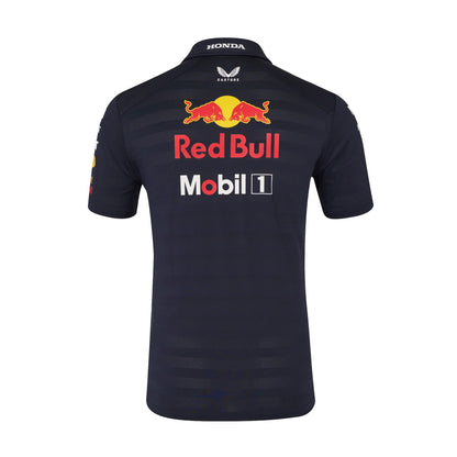 2025 Oracle Red Bull Racing Mens Teamline Short Sleeve Polo Shirt - Night Sky