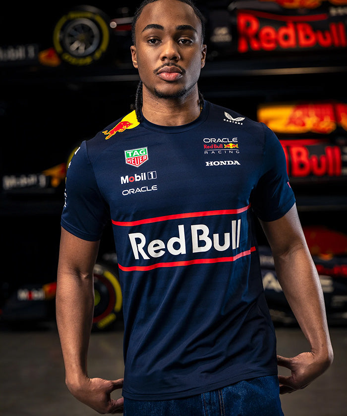 Red Bull Racing F1 Men's 2025 Team Setup T-Shirt- Navy