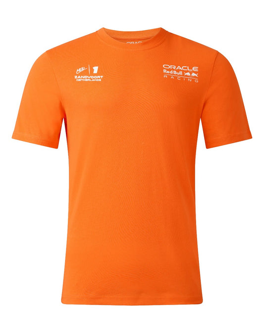 Red Bull Racing F1 2023 Max Verstappen Orange Zandvoort Mens T-shirt