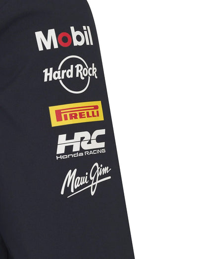 Red Bull Racing F1 2025 Unisex Team Rain Jacket - Navy
