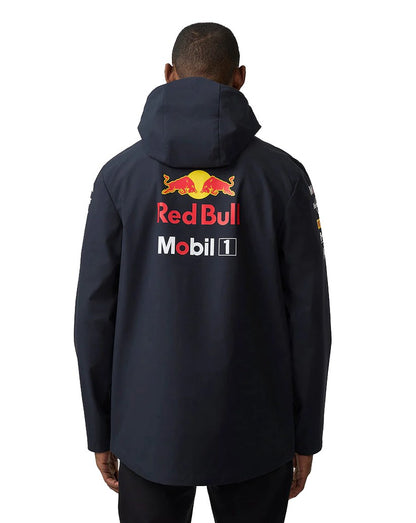 Red Bull Racing F1 2025 Unisex Team Rain Jacket - Navy