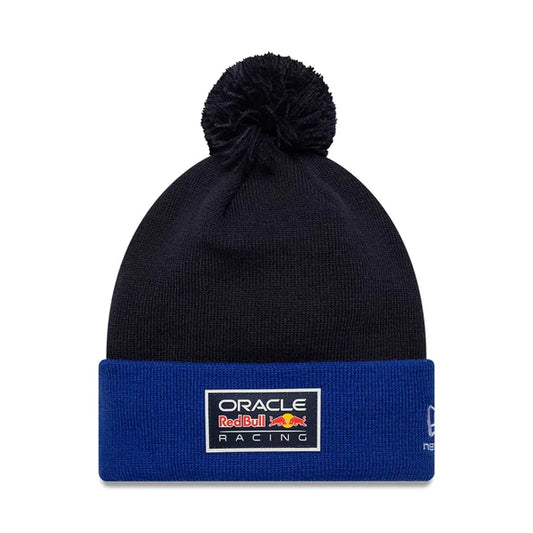 Red Bull Racing Essential Dark Blue Bobble Knit Beanie Hat 2026