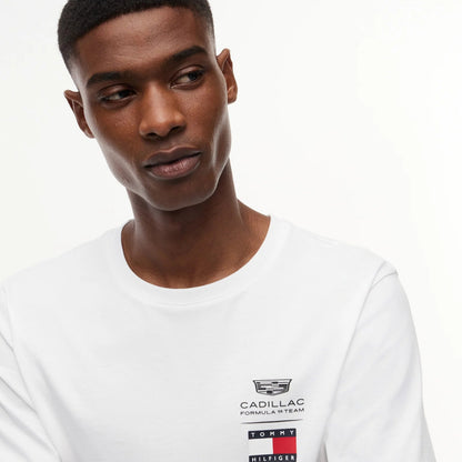 Cadillac F1 X Tommy Hilfiger Logo Tee Mens - White