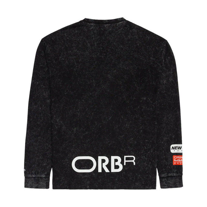 Red Bull Racing Linear Graphic Black Long Sleeve T-Shirt