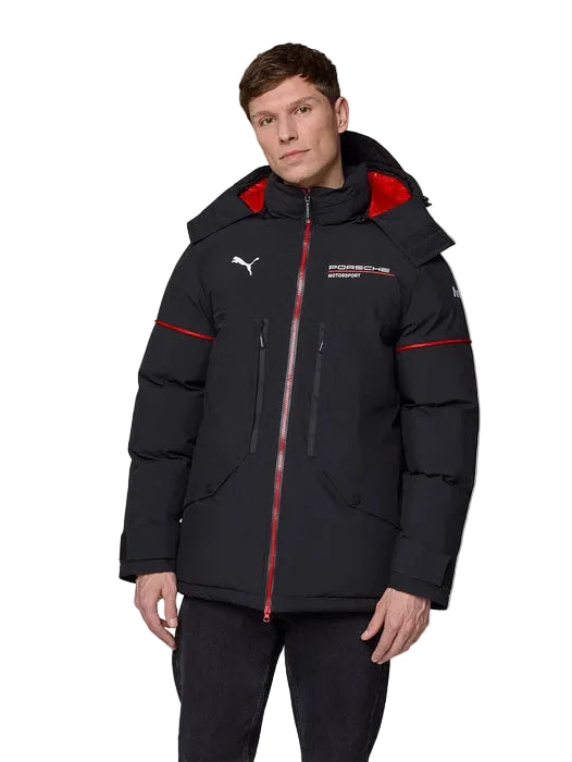 2026 Porsche Motorsport Men's Black Team Winter Jacket