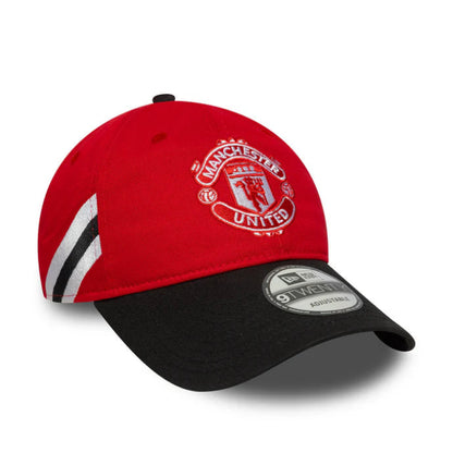 Manchester United Bar Stripe 9Twenty Cap Adults - Scarlet/Black