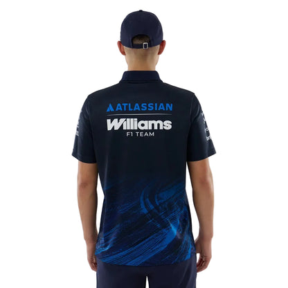 Williams F1 Team 2026 Tech Polo Mens - Night Shift Navy
