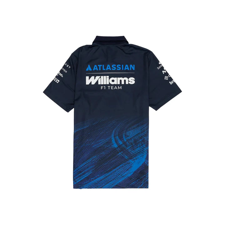 Williams F1 Team 2026 Tech Polo Mens - Night Shift Navy