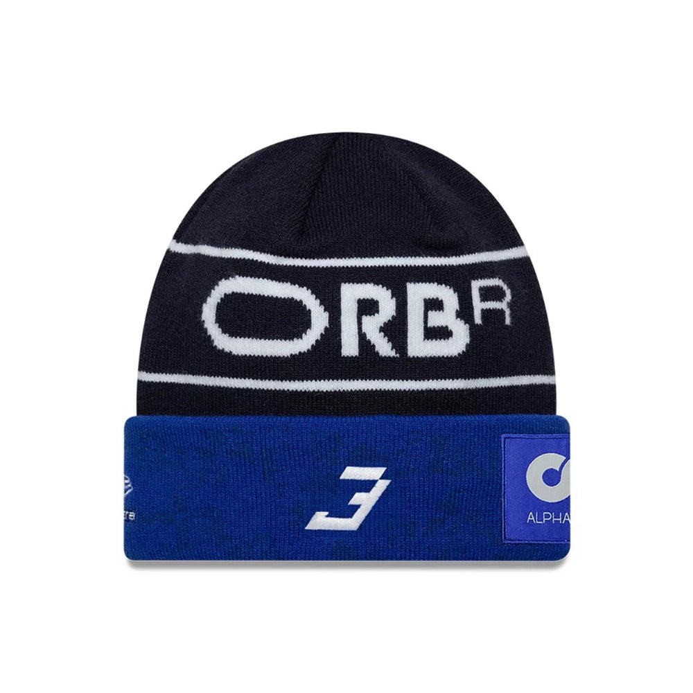 Red Bull Racing Replica Max Verstappen Dark Blue Cuff Knit Beanie Hat