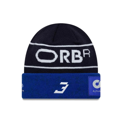 Red Bull Racing Replica Max Verstappen Dark Blue Cuff Knit Beanie Hat