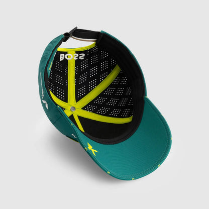 Aston Martin F1 2025 Alonso Team Racing Green Adjustable Cap - Kids