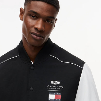 Cadillac F1 X Tommy Hilfiger Bomber Jacket Men's - Black/White