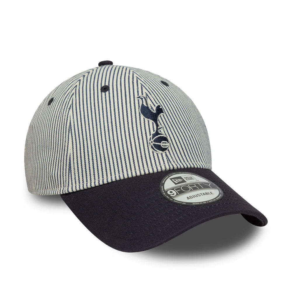 Tottenham Hotspur Contrast Pinstripe 9Forty Cap Adults - Ivory/Navy
