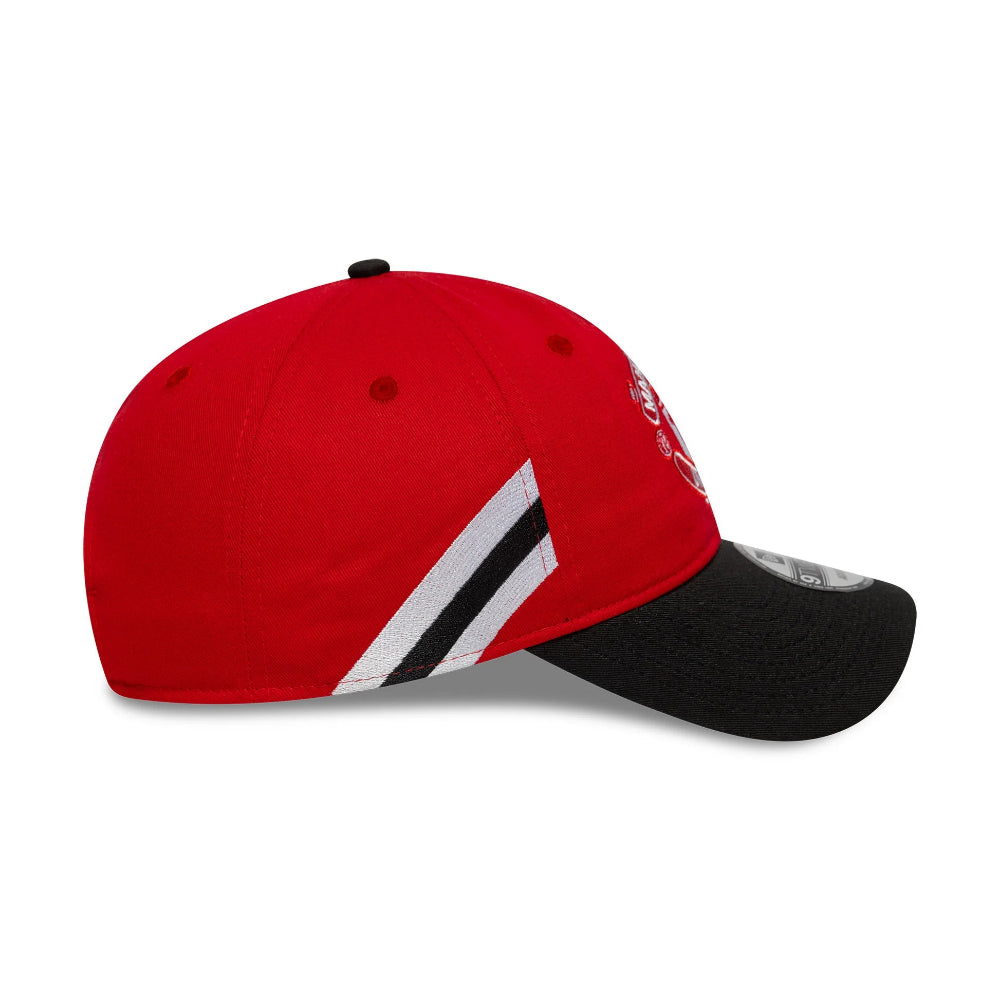 Manchester United Bar Stripe 9Twenty Cap Adults - Scarlet/Black