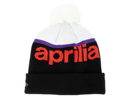 Aprilia Wordmark Knit Black Pom