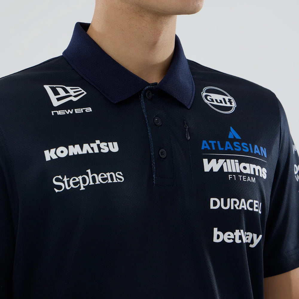 Williams F1 Team 2026 Tech Polo Mens - Night Shift Navy