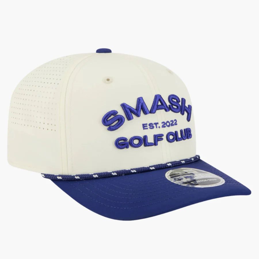 Smash LIV Golf 2025 Off-White 9SEVENTY Stretch Snap Adjustable Cap