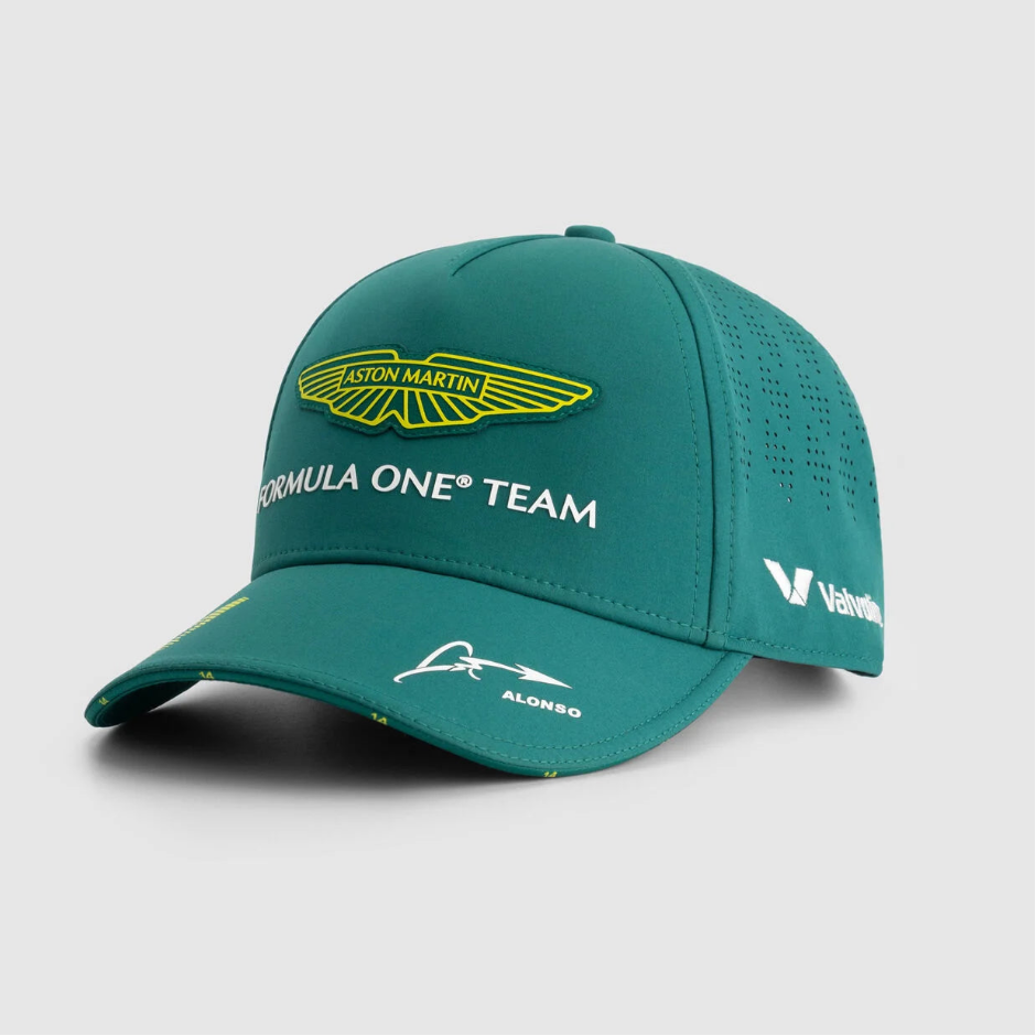 Aston Martin F1 2025 Alonso Team Racing Green Adjustable Cap - Kids