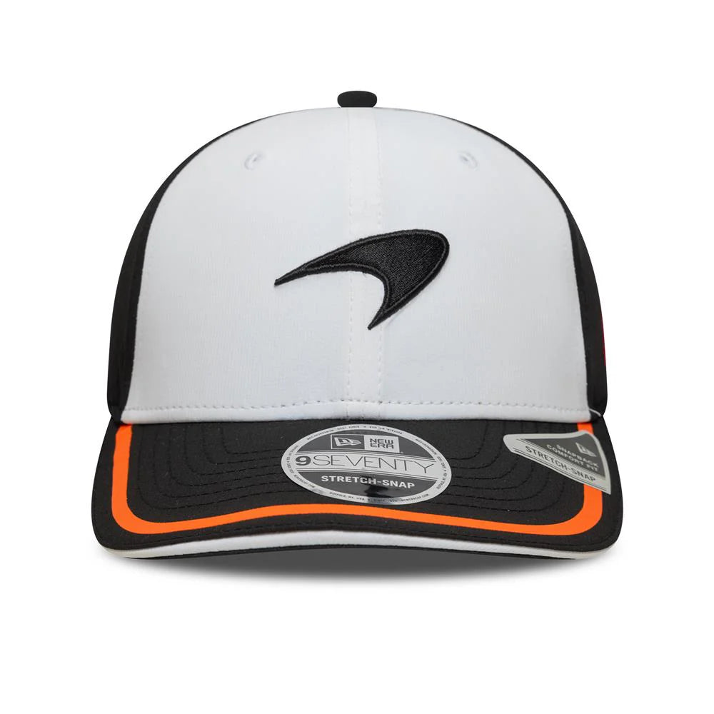 McLaren Racing Recycled Retro White 9SEVENTY Stretch Snap Adjustable Cap