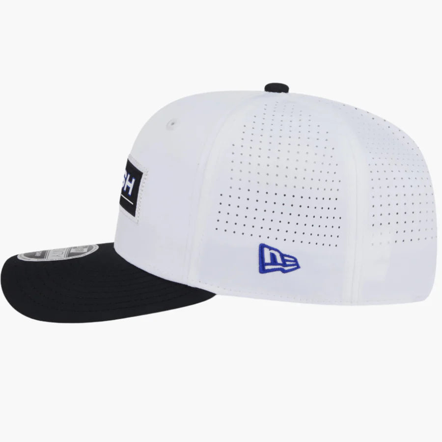 Smash Patch LIV Golf 2025 White 9SEVENTY Stretch Snap Adjustable Cap