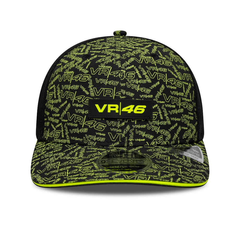 VR46 All Over Print 9Seventy Cap Stretch Snap Adults - Black