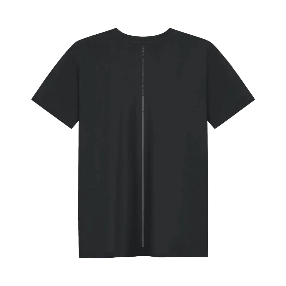 2026 Aston Martin Aramco F1 Mens Stealth Logo T-Shirt Black