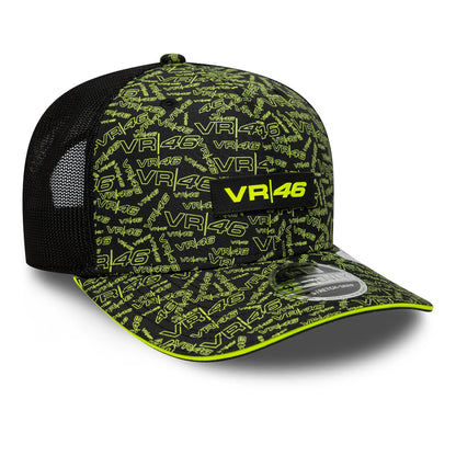 VR46 All Over Print 9Seventy Cap Stretch Snap Adults - Black