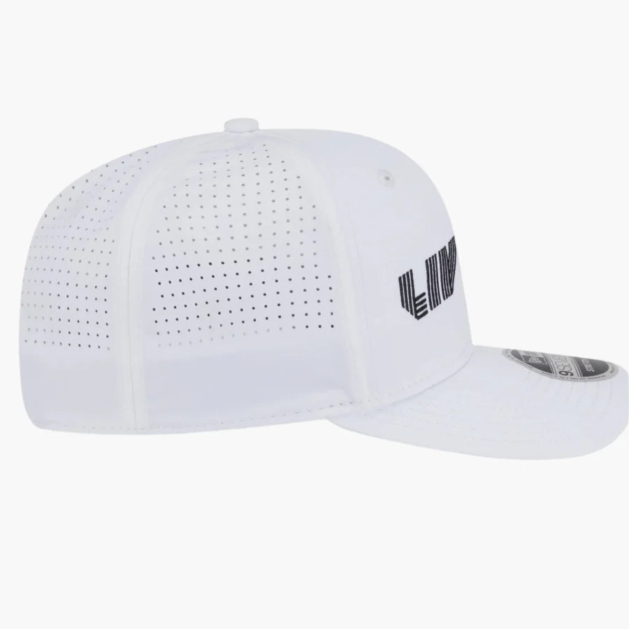 LIV Golf 2025 White 9SEVENTY Stretch Snap Adjustable Cap
