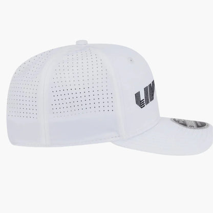 LIV Golf 2025 White 9SEVENTY Stretch Snap Adjustable Cap