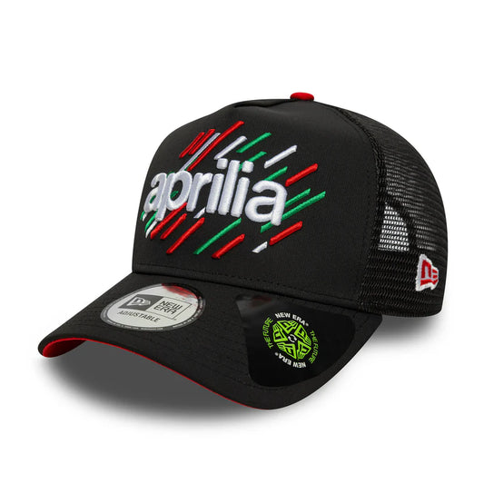 Aprilia Print Trucker Cap Adults - Black