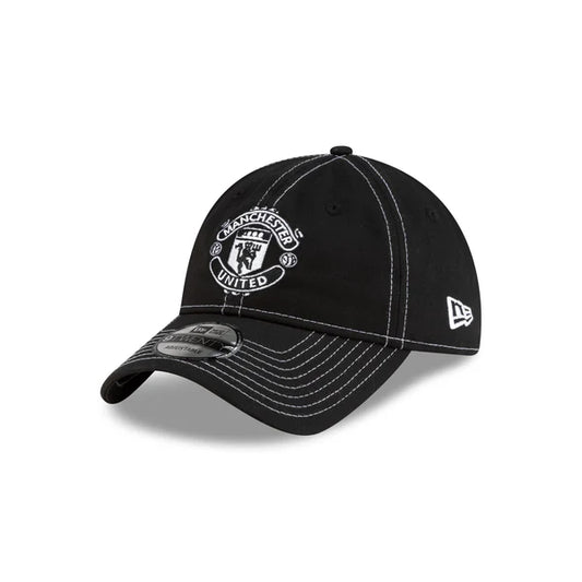 Manchester United FC Adult's 9TWENTY Contrast Stitch Black Cap - Unisex