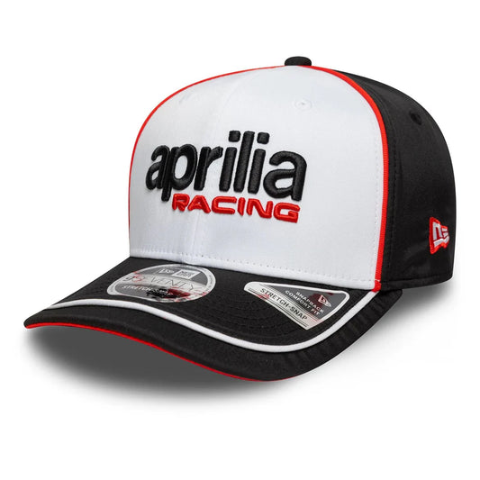 Aprilia Logo White 9SEVENTY Stretch Snap Cap - Unisex