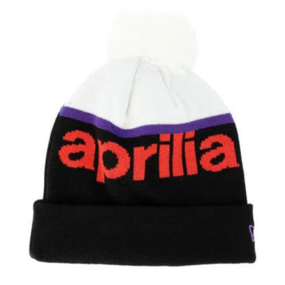 Aprilia Wordmark Knit Black Pom