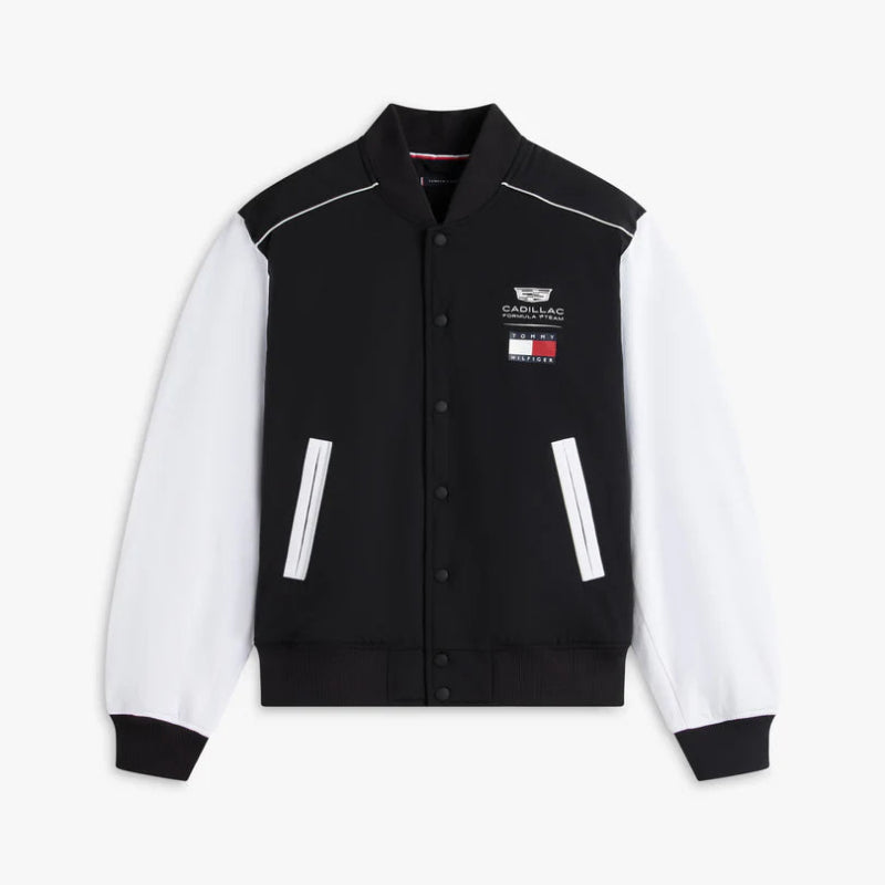 Cadillac F1 X Tommy Hilfiger Bomber Jacket Men's - Black/White