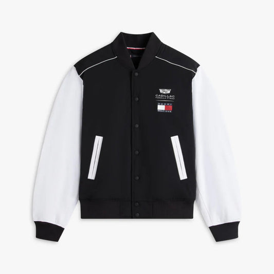 Cadillac F1 X Tommy Hilfiger Bomber Jacket Men's - Black/White