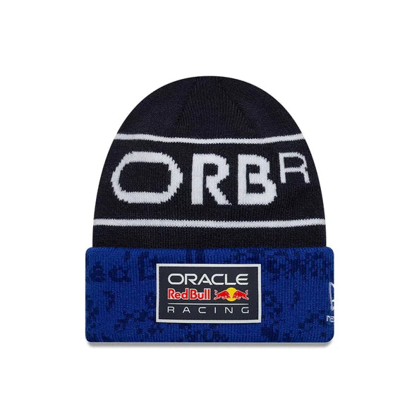 Red Bull Racing Youth Team Dark Blue Cuff Knit Beanie Hat - Kids