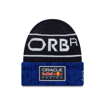 Red Bull Racing Youth Team Dark Blue Cuff Knit Beanie Hat - Kids