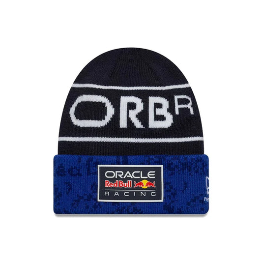 Red Bull Racing Youth Team Dark Blue Cuff Knit Beanie Hat - Kids