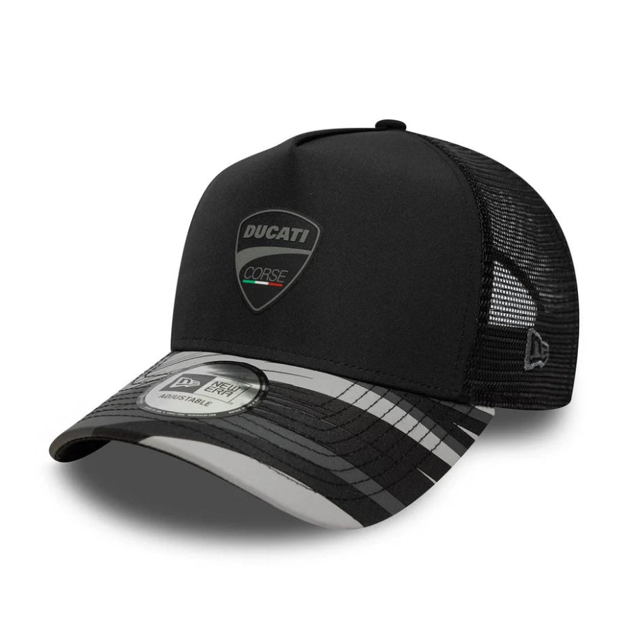 Ducati Motor Logo Print 9FORTY Adult A-Frame Trucker Cap - Unisex