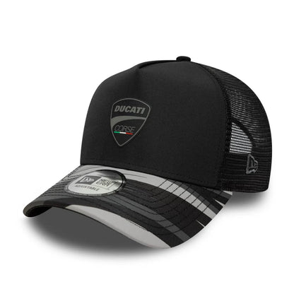 Ducati Motor Logo Print 9FORTY Adult A-Frame Trucker Cap - Unisex