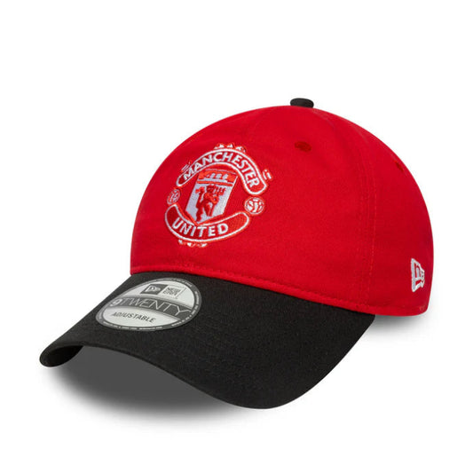 Manchester United Bar Stripe 9Twenty Cap Adults - Scarlet/Black