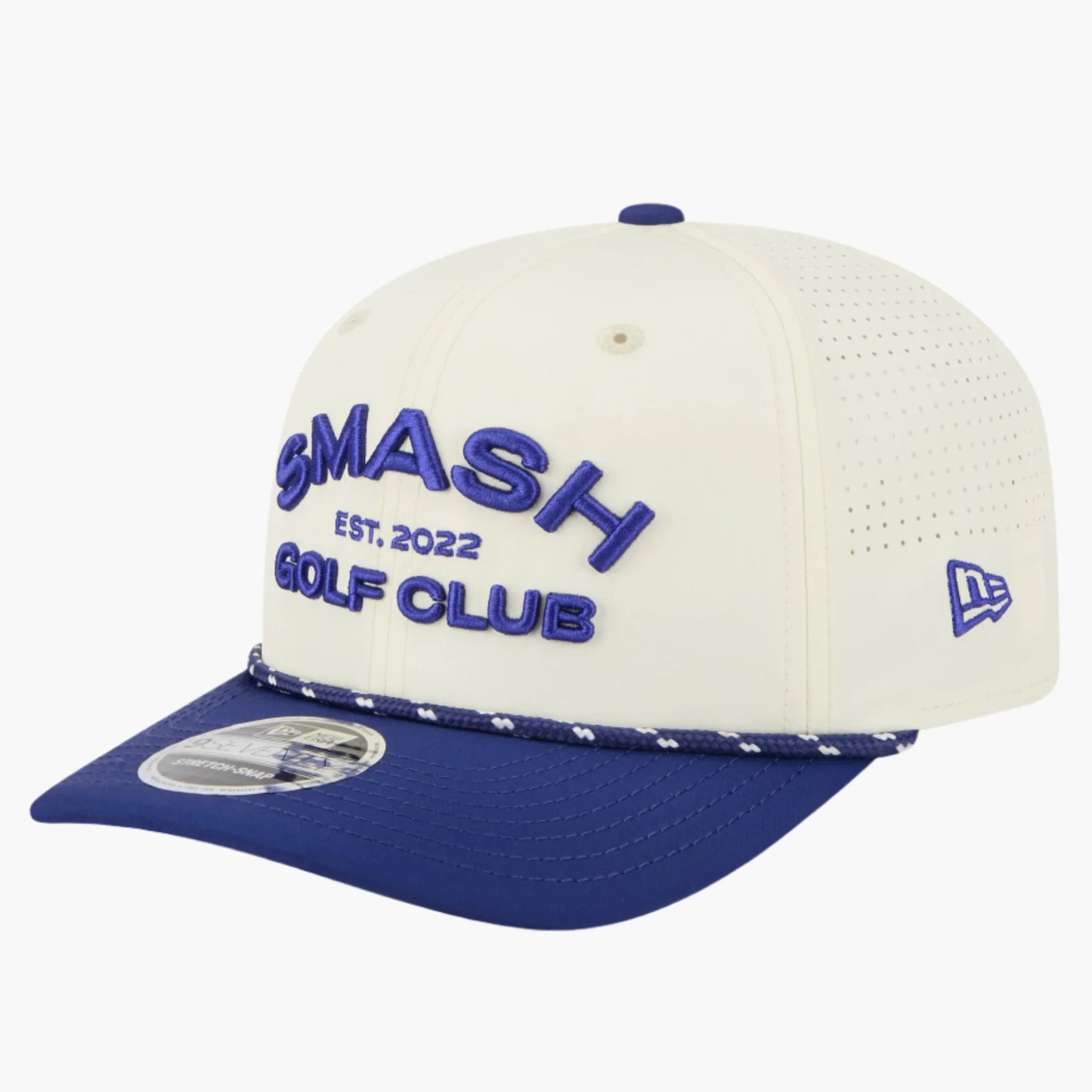 Smash LIV Golf 2025 Off-White 9SEVENTY Stretch Snap Adjustable Cap