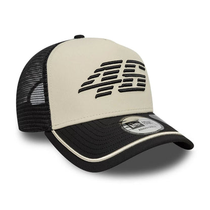 VR46 Recycled Stripe Black 9FORTY E-Frame Trucker Cap - Unisex